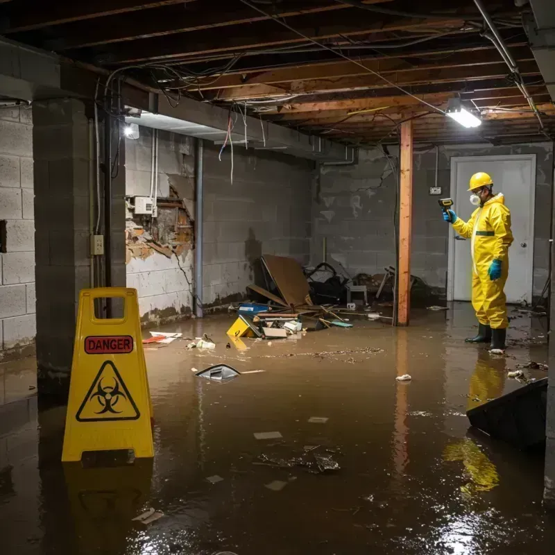 Flooded Basement Electrical Hazard in Christian County, MO Property